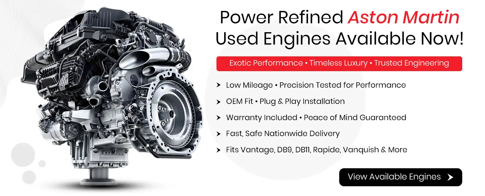 Used Aston Martin Engine