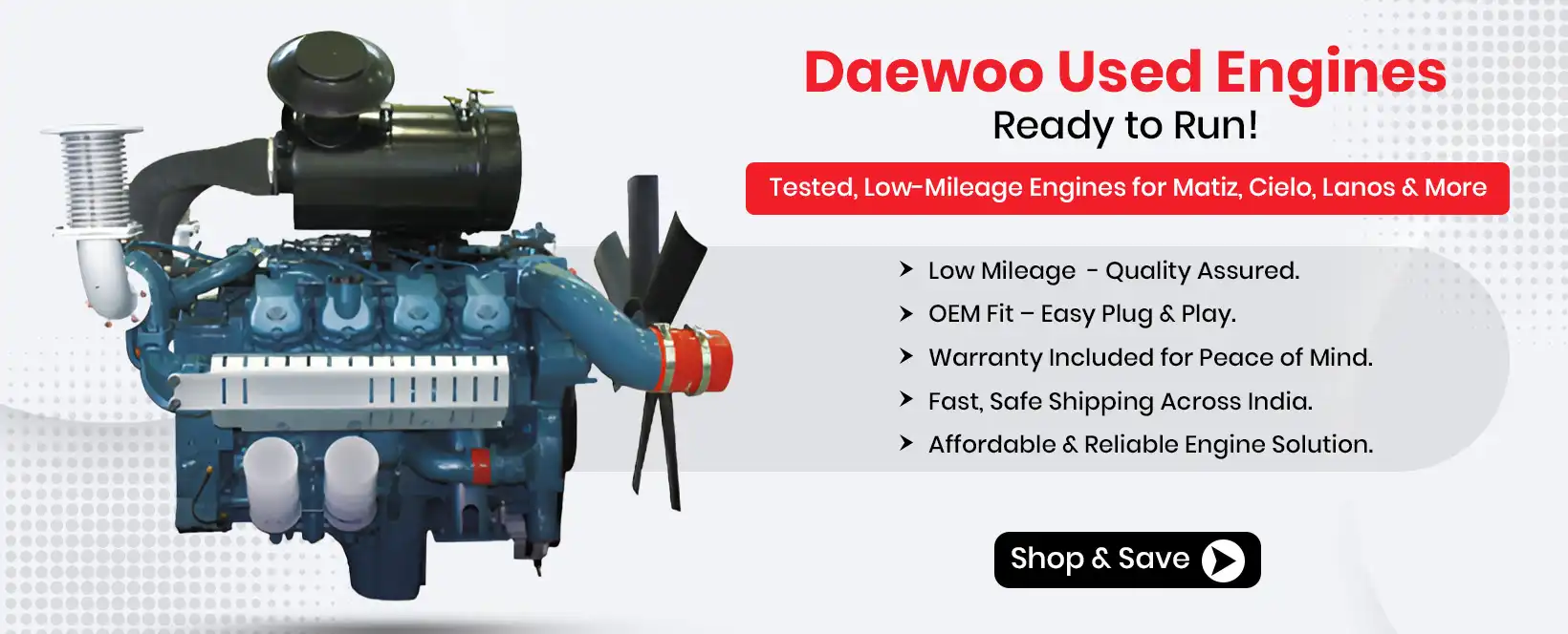 Used Daewoo Engine