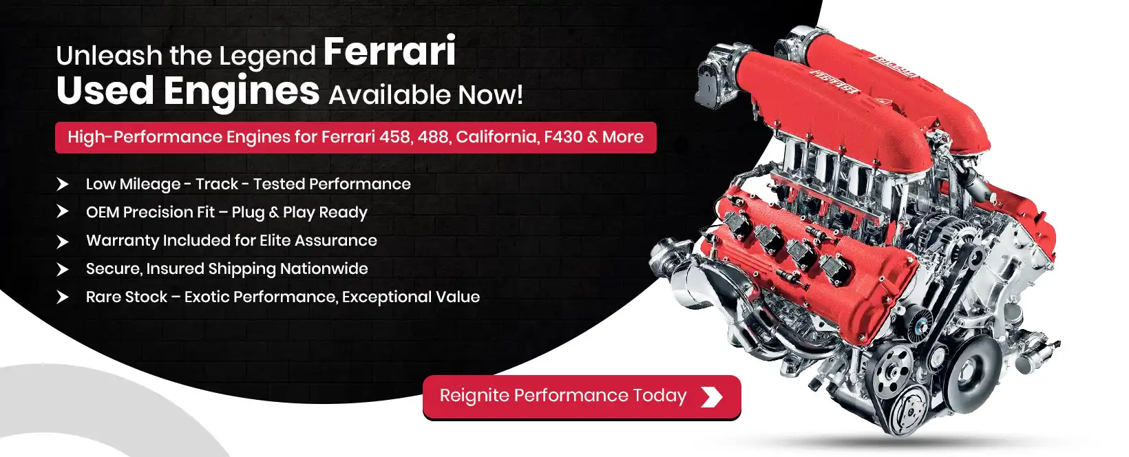 Used Ferrari Engine