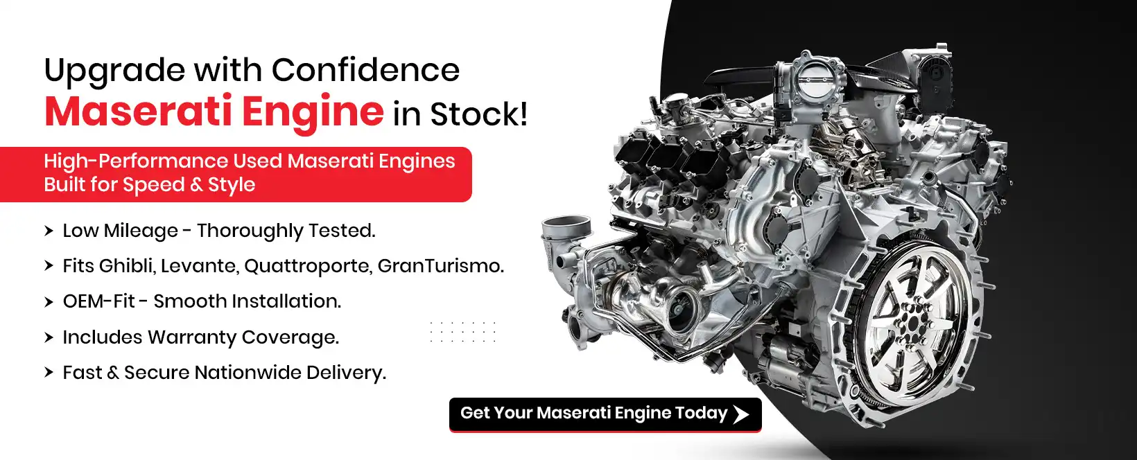Used Maserati Engine